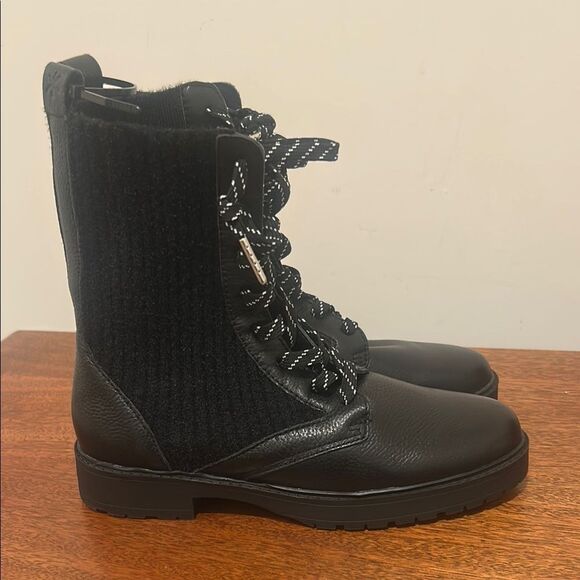 Splendid Scout Black Combat Moto Boots with Lace-Up Design new without box - Picture 4 of 5